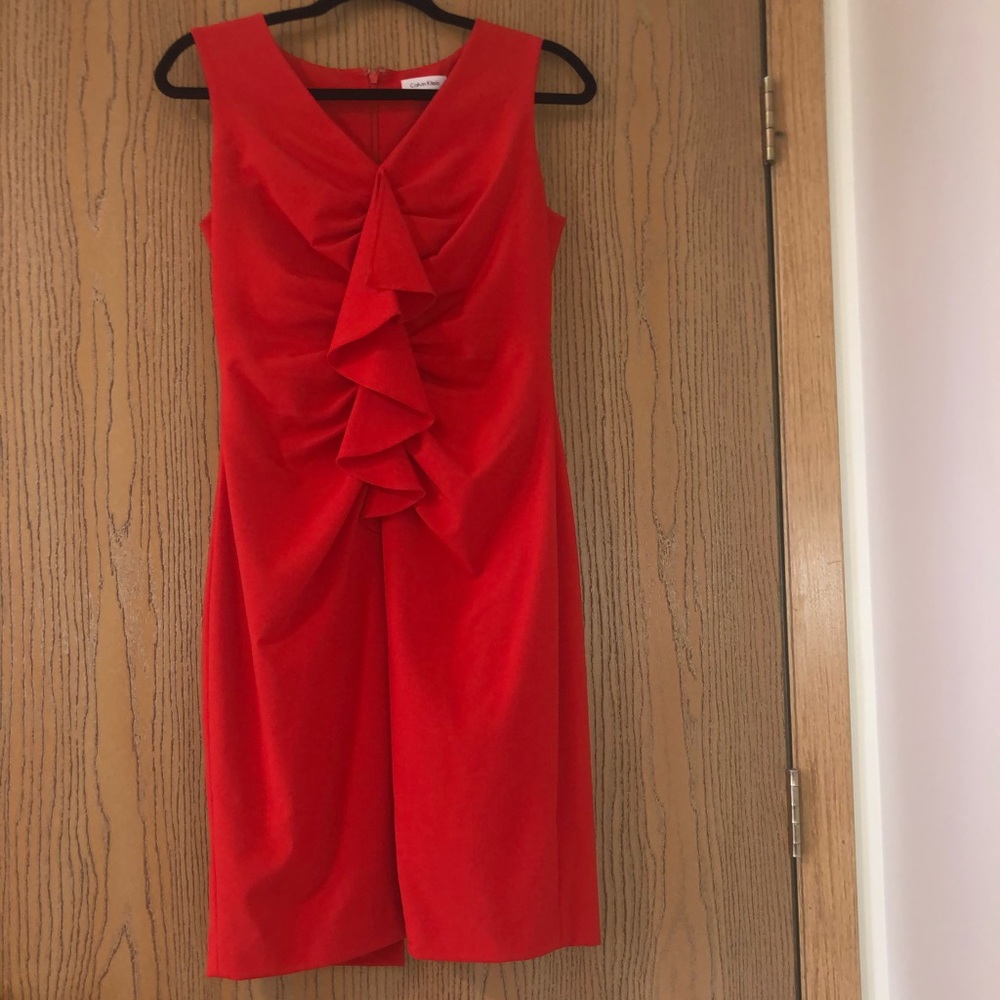 Red Calvin Klein Dress